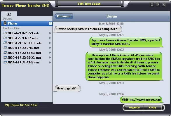 iphone transfer sms mac